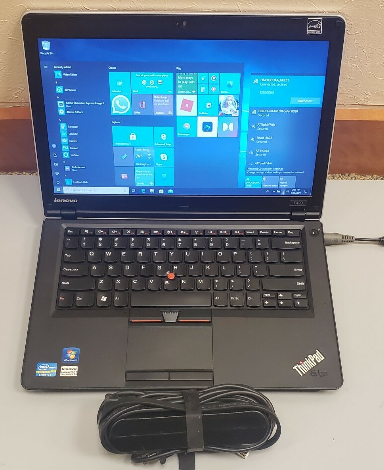 LENOVO THINKPAD EDGE E420 Intel Core i3-2350 2.30GHz 4GB RAM 320GB HDD WEBCAM