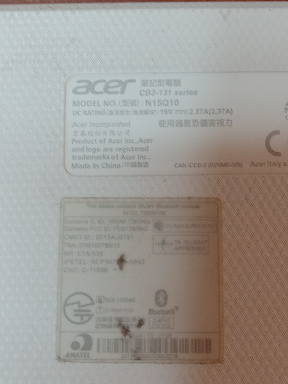 Acer Chromebook 11 CB3-131-C3SZ (16GB Intel Celeron Untested For Parts or Repair