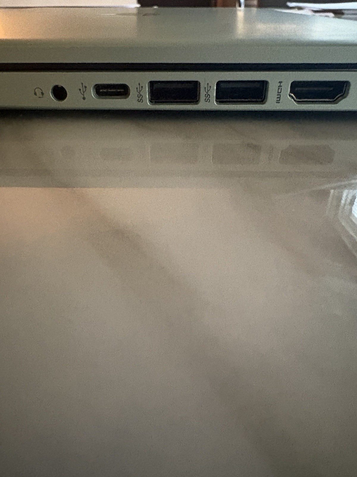 HP Silver Notebook/Laptop USB-C, USB 3.0, HDMI Ports with Charger