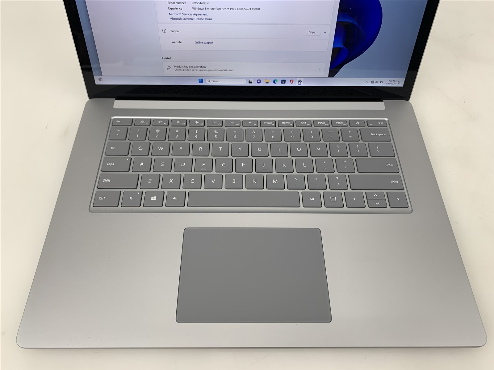 Microsoft Surface Laptop 4 1979 i7-1185G7 3.00GHz 16GB RAM 256GB NVMe Win 11 Pro
