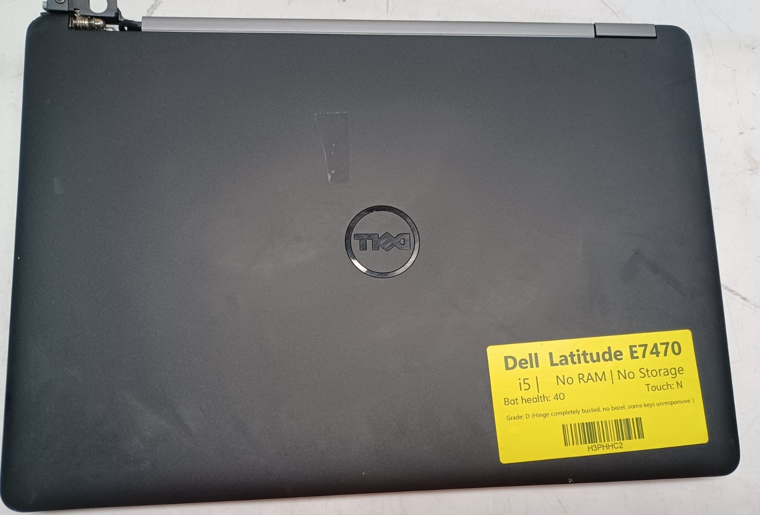 Dell Latitude E7470 For Parts Only i5 No RAM No Storage Battery Health 40