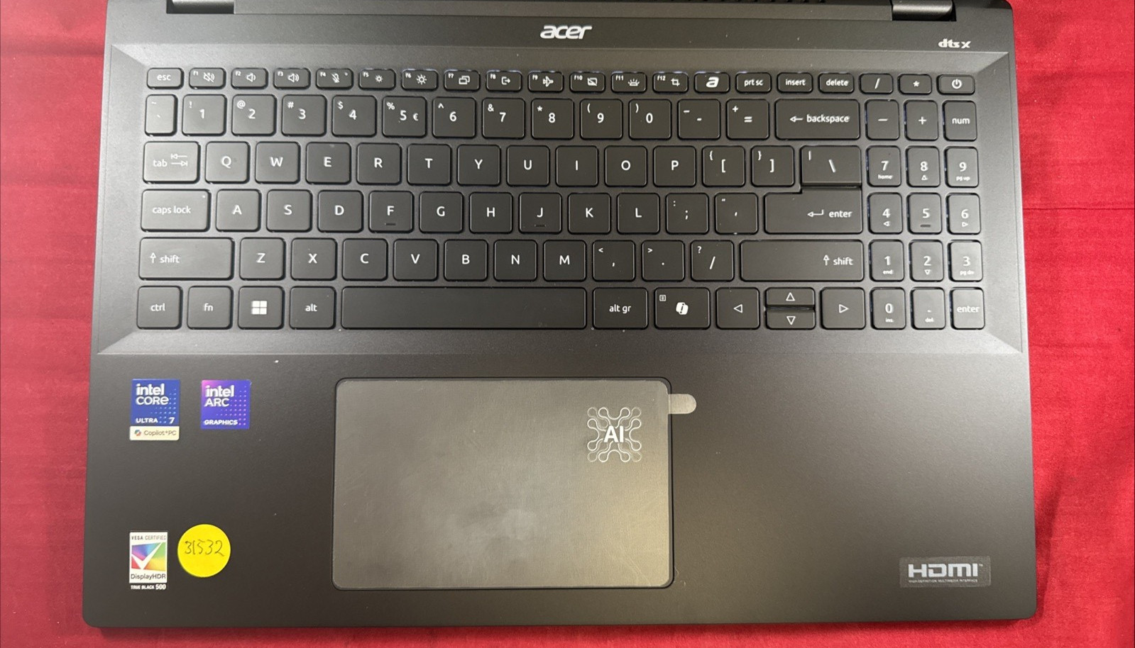 Acer Swift 16 AI N24Q11 16″ Core Ultra 7 256V 2.2GHz 16GB RAM 1TB SSD