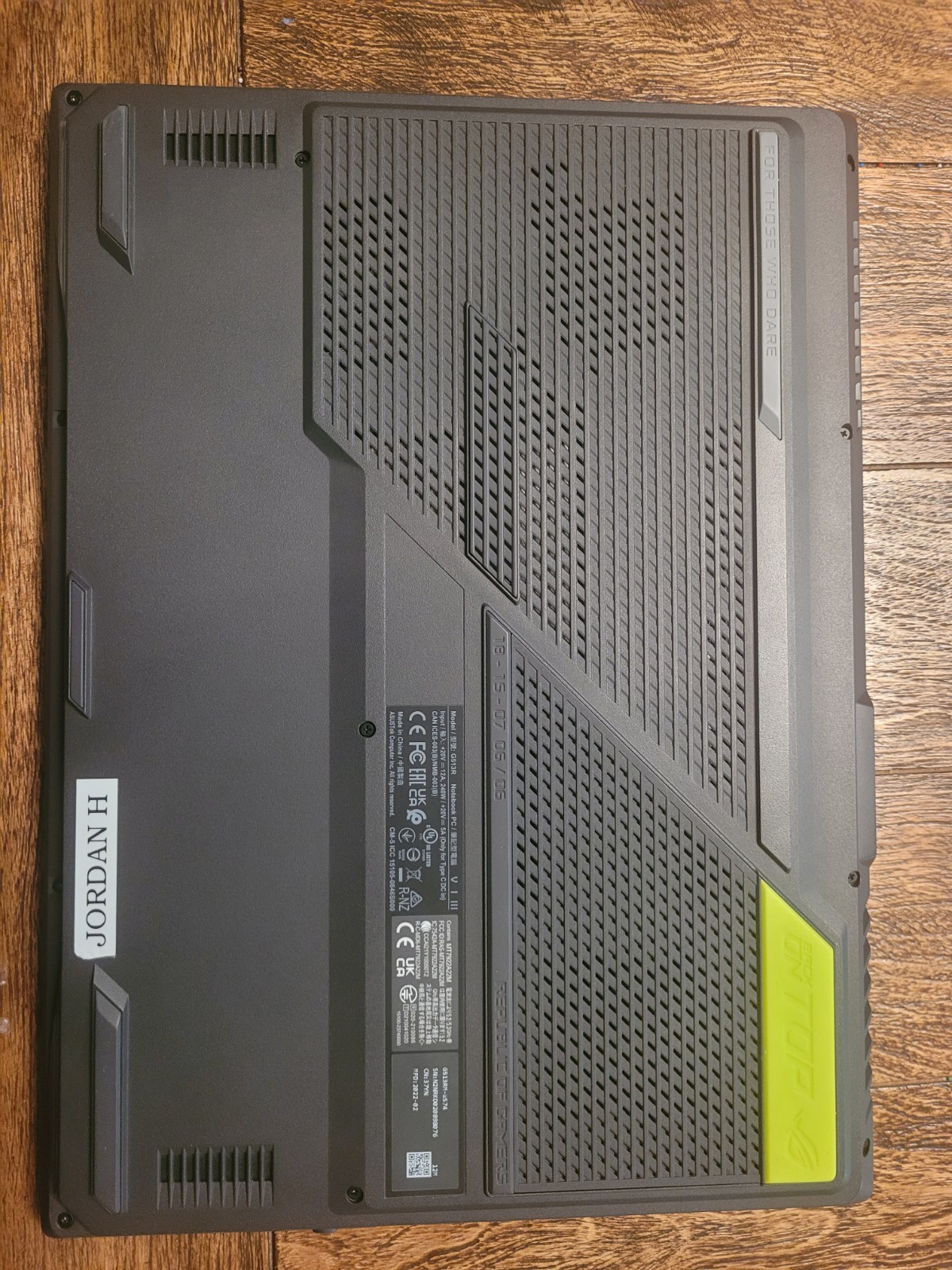 ​ASUS ROG Strix G15 15.6″ Gaming Laptop Ryzen 7 6800H RTX 3060 16GB DDR5 1TB SSD