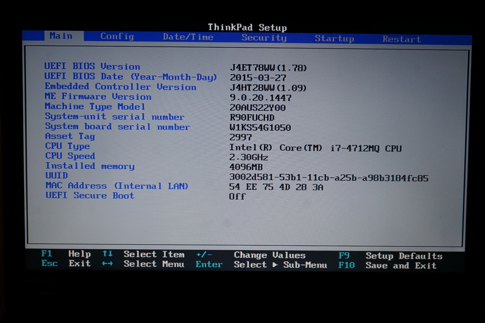 ^ Lenovo ThinkPad L540 i7-4712MQ @ 2.3GHz 15.6″ 4GB Ram No HD #C1267