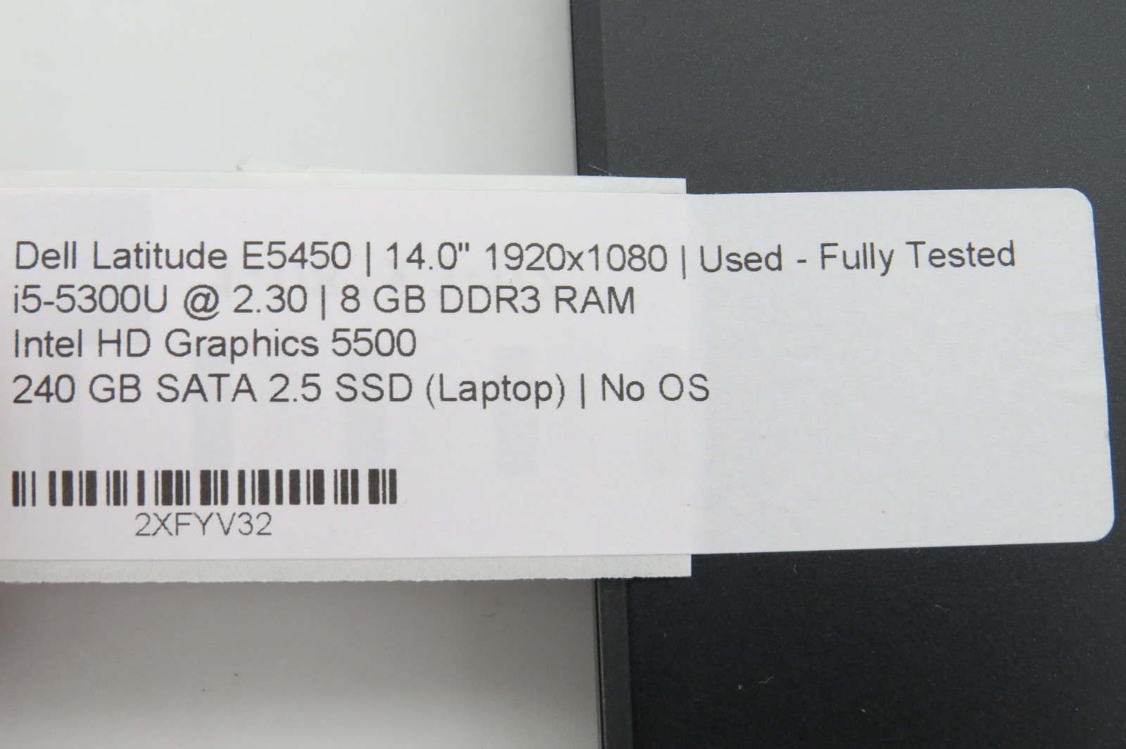 Dell Latitude E5450-14″-i5-5300U@2.3GHz-8GB DDR3 RAM-240GB 2.5 SSD-NO OS *READ*