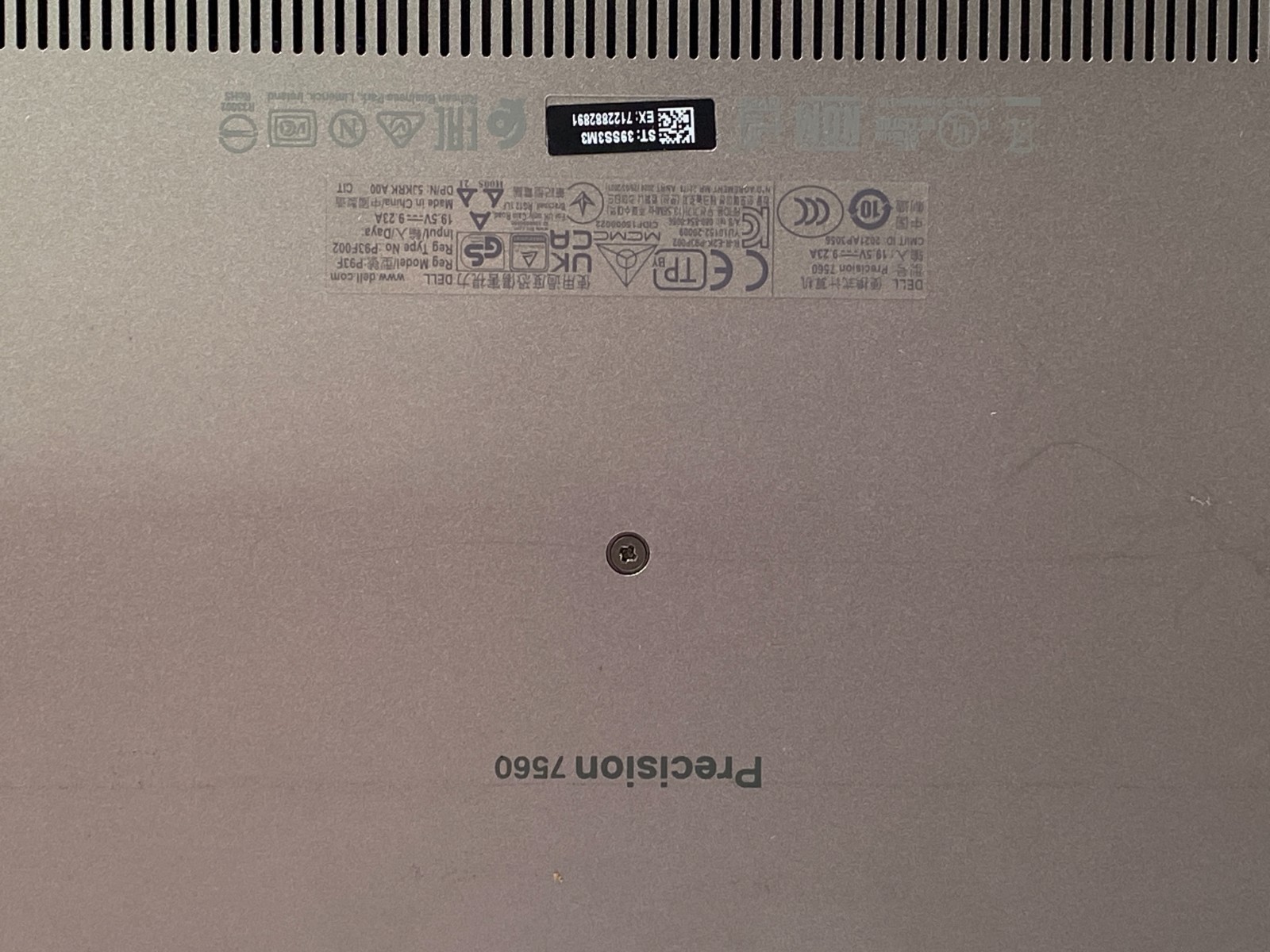 Dell Precision 7560 i7 32GB DDR4 2x 500GB SSD NVIDIA T1200 W11P – Missing Keys