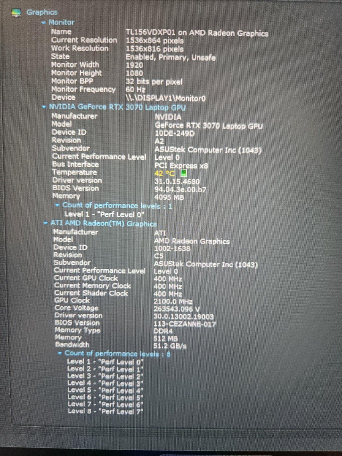 2021 ASUS ROG STRIX G15 15.6” (AMD Ryzen 9 5900HX RTX 3070 16GB RAM 1 TB SSD)