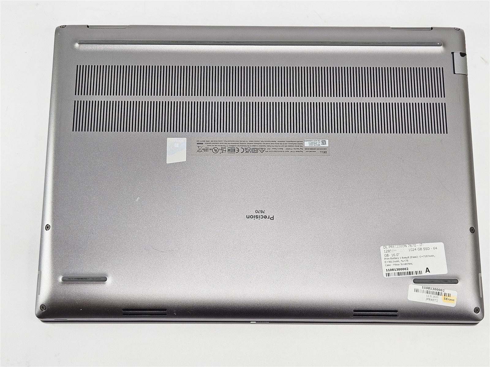 Dell Precision 7670 16″ Core i7-12850HX 2.1GHz 64GB 1TB SSD RTX A1000