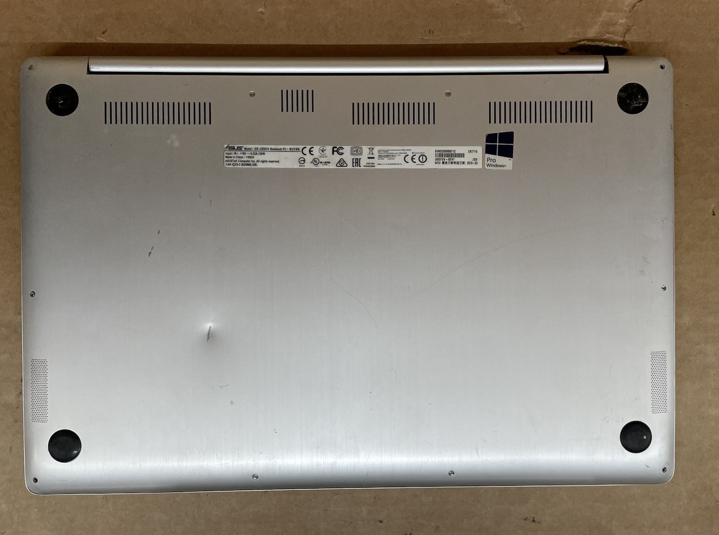 ASUS UX501V Gaming Notebook Laptop PC UX501V *READ DESCRIPTION – FOR PARTS*