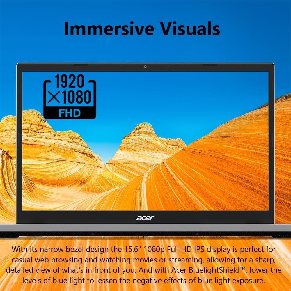 Acer Aspire Go 15 AI Ready Laptop 15.6″ AMD Ryzen 3 7320U 8GB LPDDR5 128GB SSD