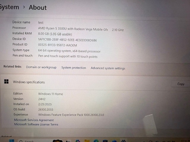 ASUS Q406D 14” Touch 2-in-1 Laptop Ryzen 5 3500U 8GB 256GB SSD