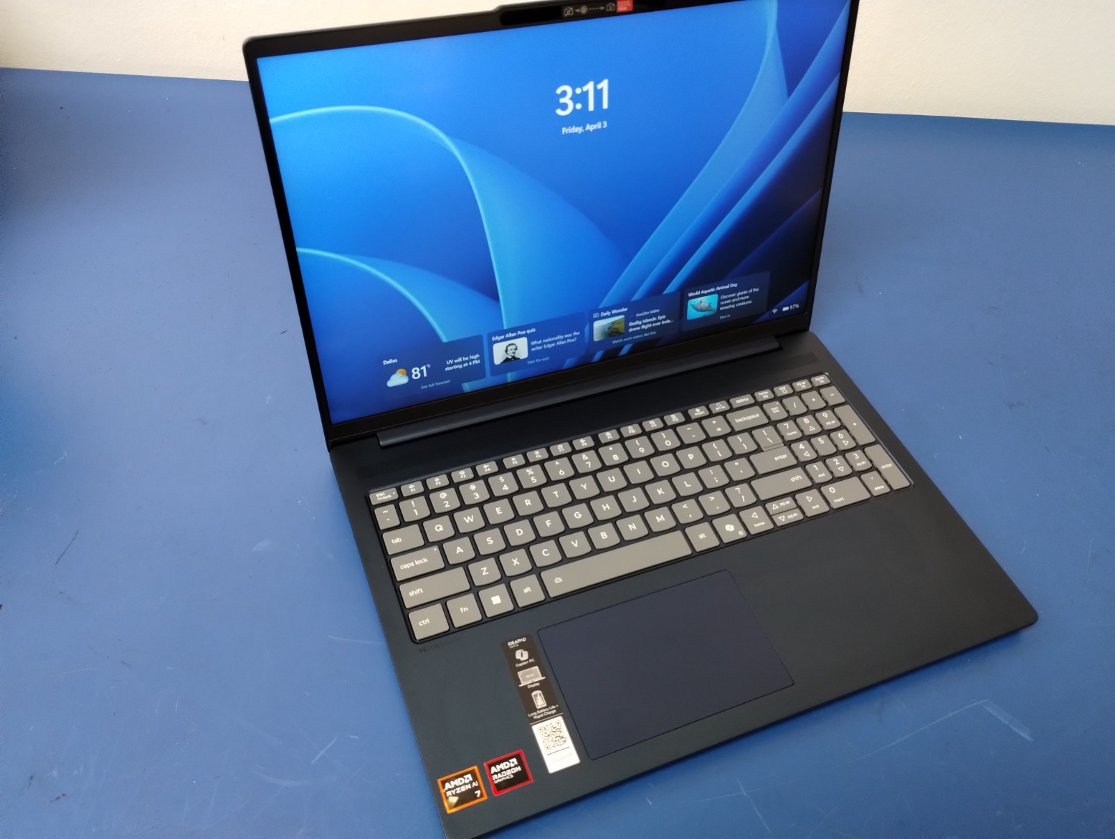 LENOVO IdeaPad Slim 5 16AKP10, AMD Ryzen AI 7 350, 16 GB RAM, 1 TB NVMe SSD