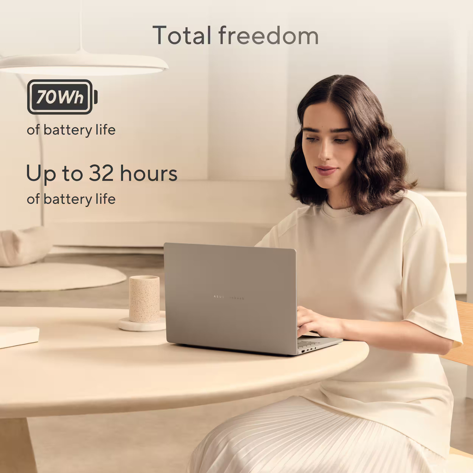 ASUS – Zenbook A14 14″ FHD+ OLED Laptop – Copilot+ PC – Qualcomm Snapdragon X…