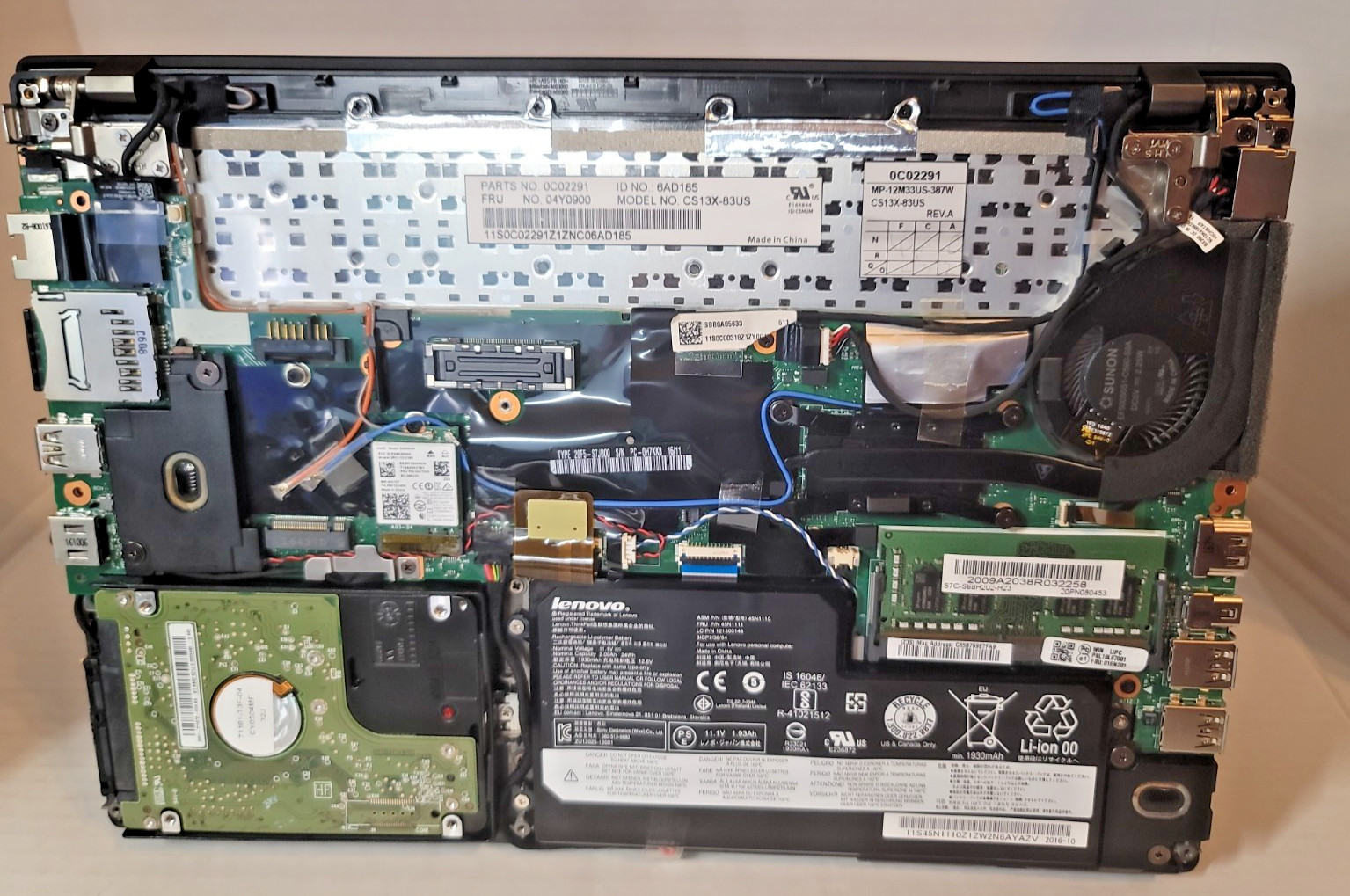 Lenovo ThinkPad X260 Intel Core i5-6300U 8GB RAM, 320GB HDD Windows11 double bat
