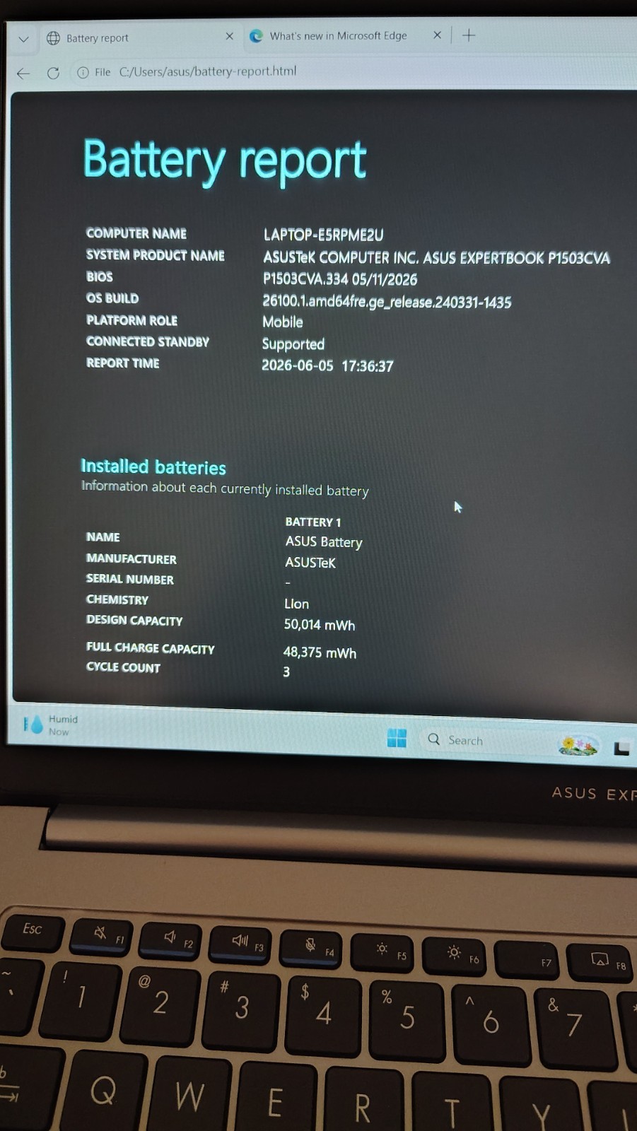 2025 Asus ExpertBook P1 FHD 15.6″ i7-13620H 16GB RAM 512GB SSD Win11 Pro Laptop