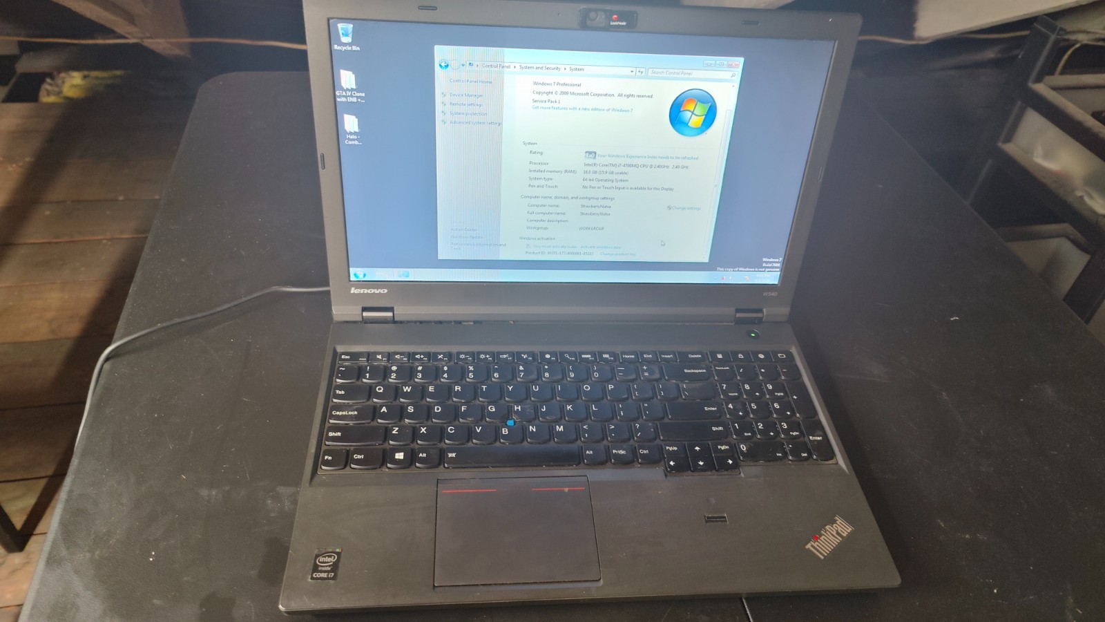 lenovo thinkpad w540 i7-4700mq 16gb ddr3 ram[AS-IS] (READ FOR INFO)