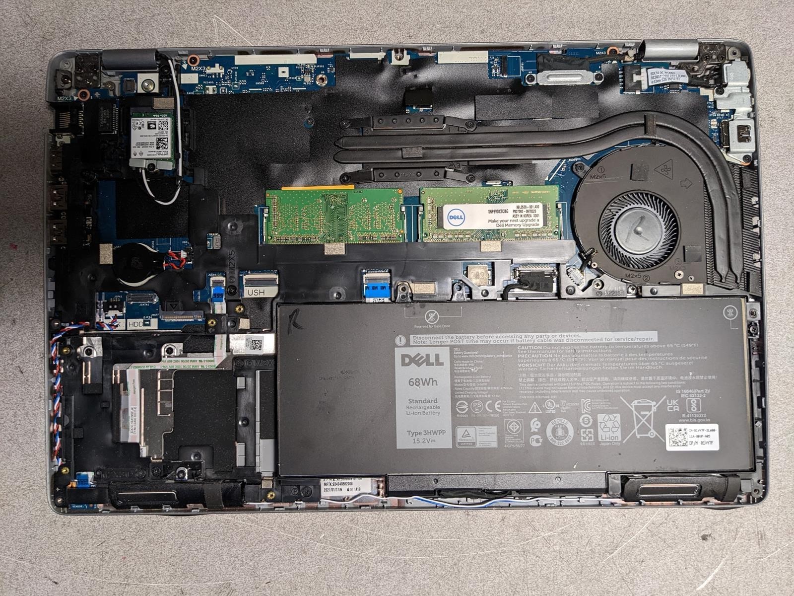 DELL LATITUDE 5510 i7-10610U @ 1.80GHz, 12GB RAM, NO HDD/OS