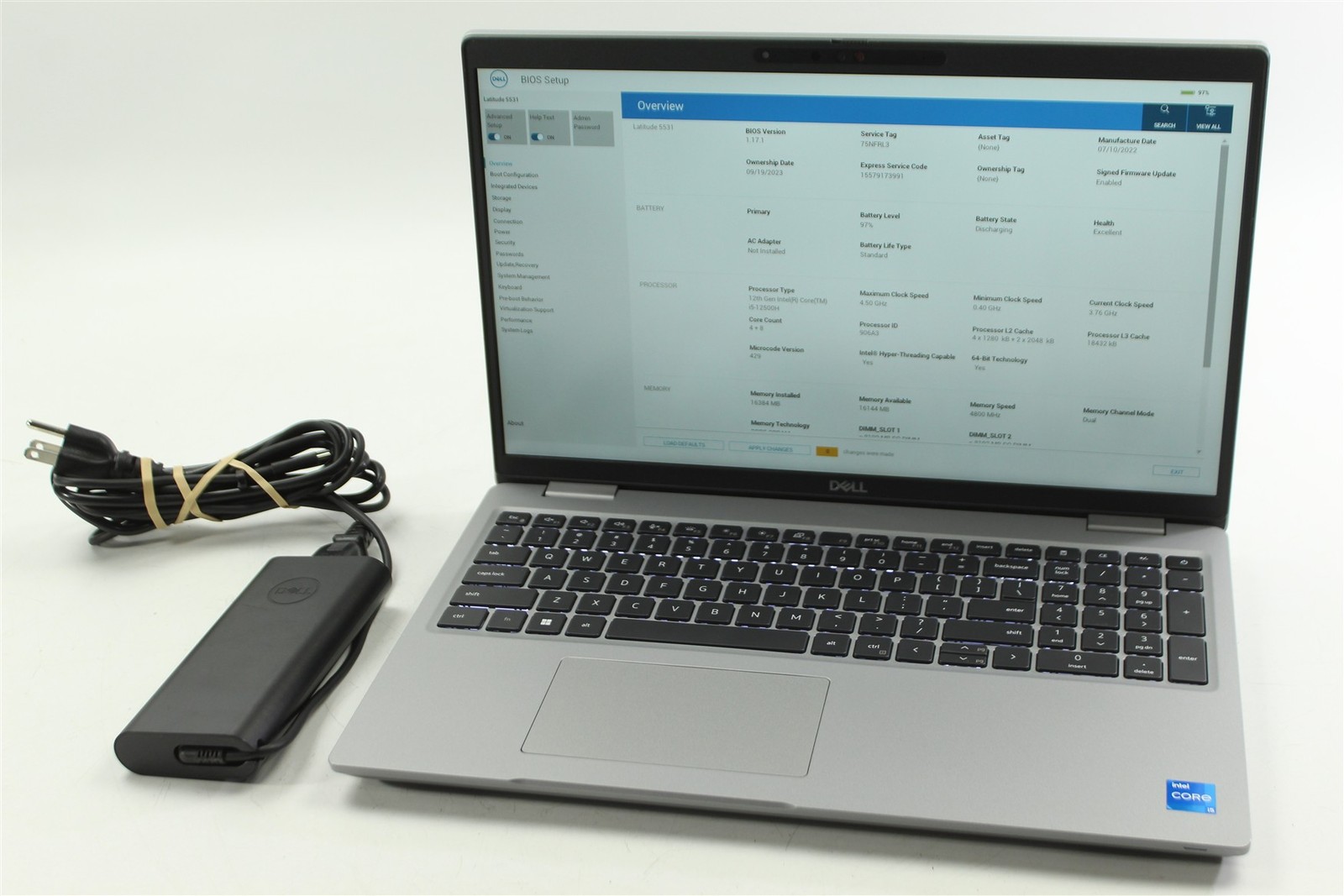 Dell Latitude 5531 15.6″ FHD i5-12500H 2.5GHz 256GB SSD 16GB RAM W11P