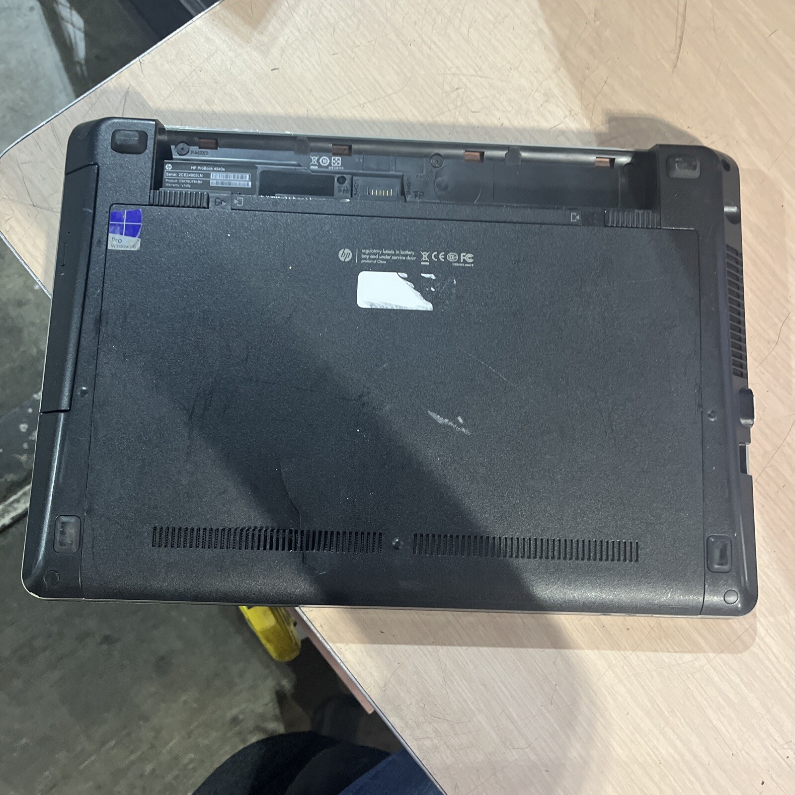 HP PROBOOK 4540S INTEL CORE I3-3110M 2.40GHZ 4GB RAM NO HD :