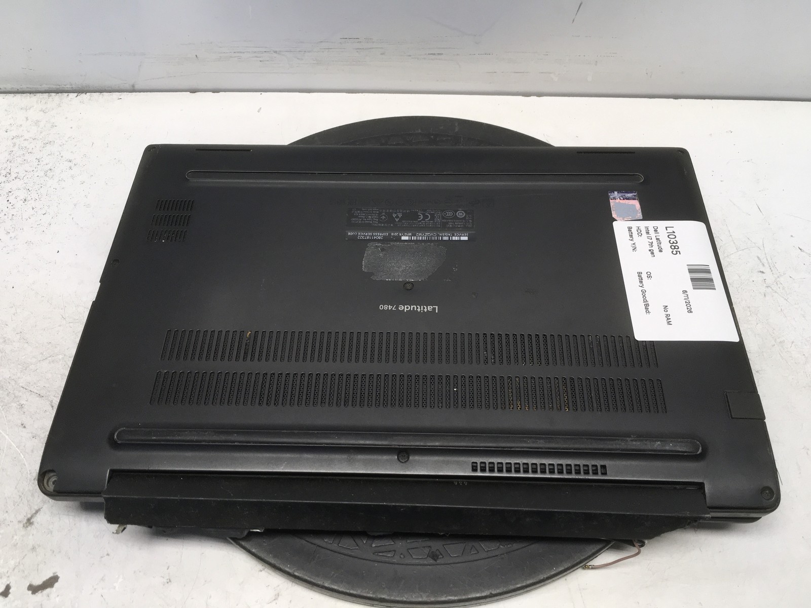 Dell Latitude 7480 Intel i7 7th Gen NO RAM NO HDD No Batt – For Parts/Repair