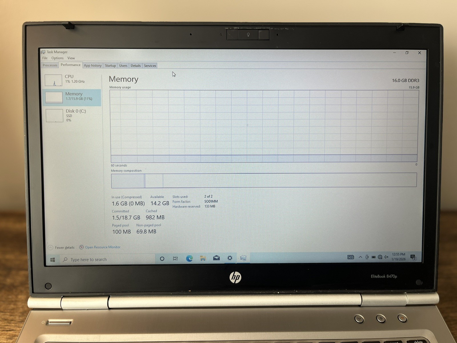 HP EliteBook 8470p | 16GB RAM | i5-3230M @ 2.6 GHz | 256GB SSD | W10 Home | Used
