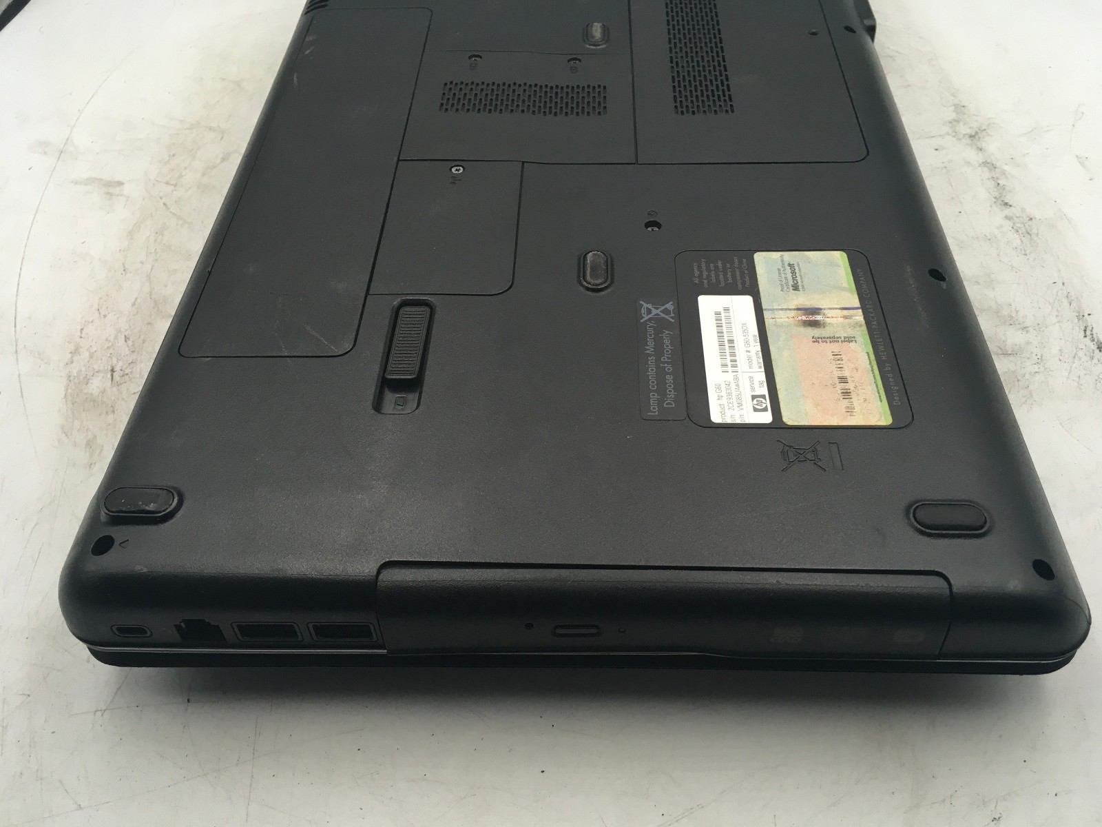 HP G60 NOTEBOOK – BOOTS TO BIOS – INTEL PENTIUM DUAL CORE – 3GB RAM – READ – BB