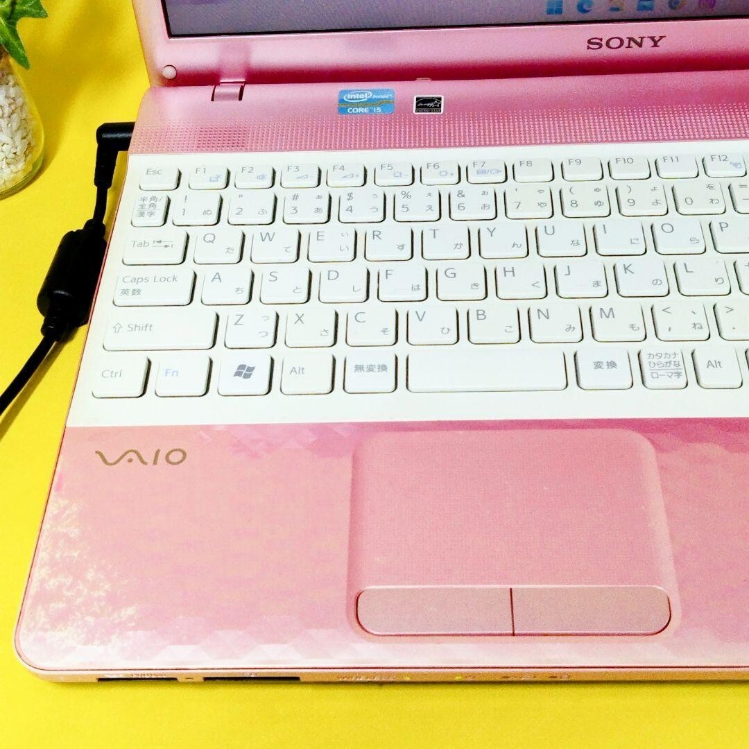 Sony VAIO Pink Laptop Windows 10 Core i3 4GB 128GB SSD Wi-Fi DVD Test Used