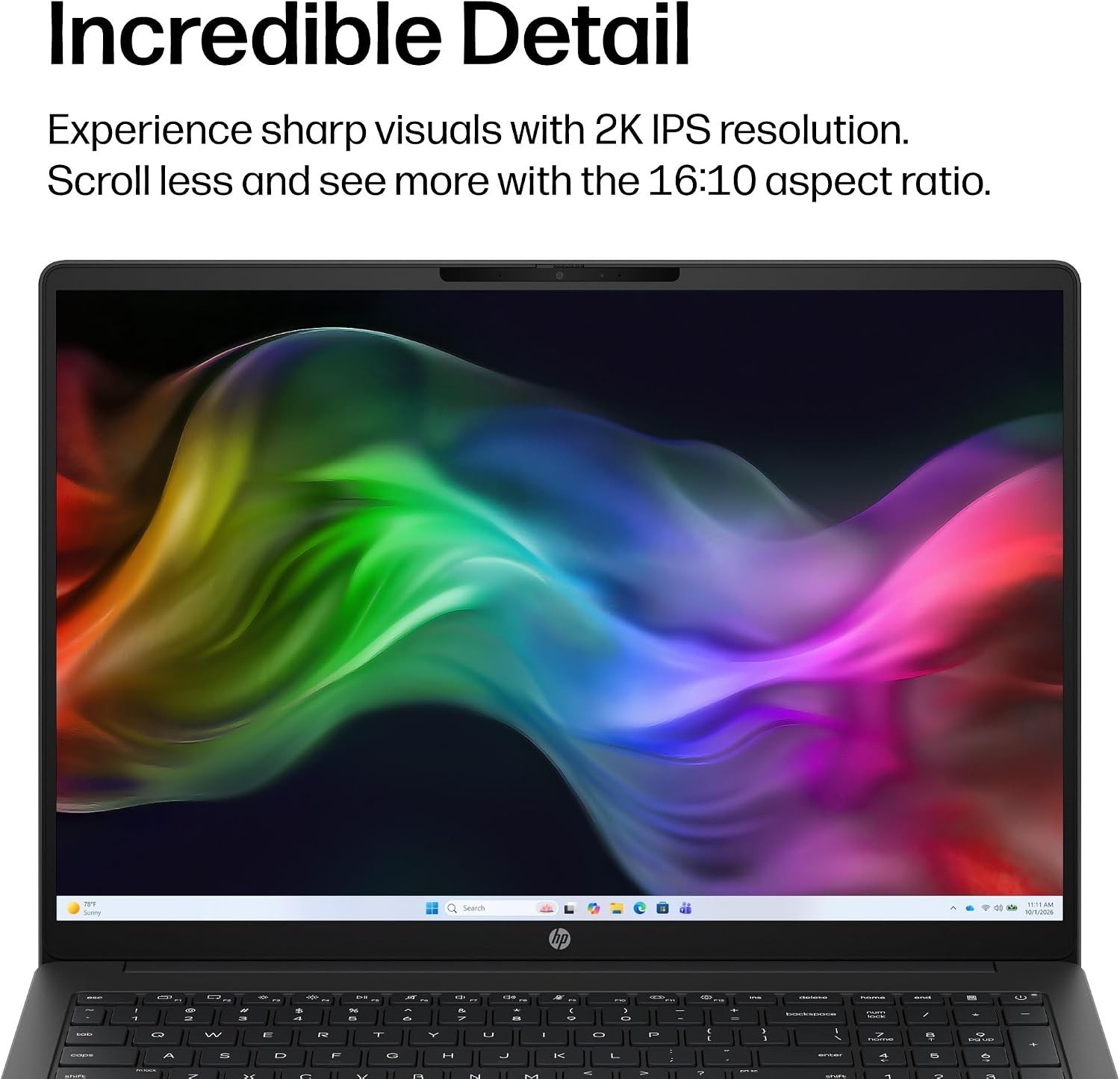 HP OmniBook 3 16 inch Laptop PC, 2K Touchscreen, AMD Ryzen 3 30, 8GB 16-by0299nr