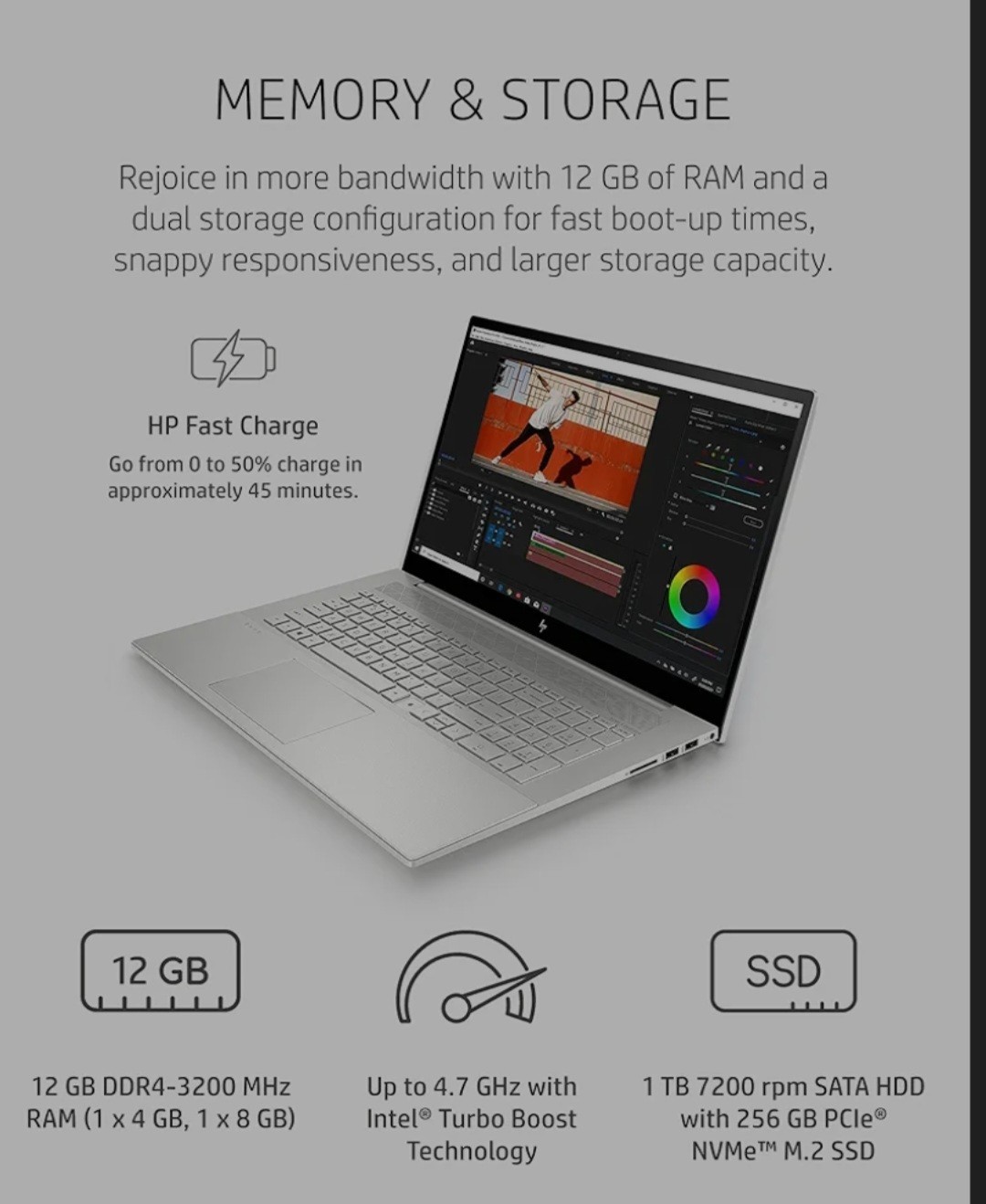 HP ENVY LIKENEW COMPUTER NTEL CORE I7-1165G7 | 1TB CMOS ISSUE