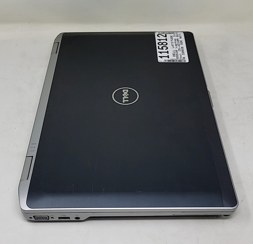 DELL LATITUDE E6530 Laptop Intel I5-3210M 8GB 320GB SEE NOTES