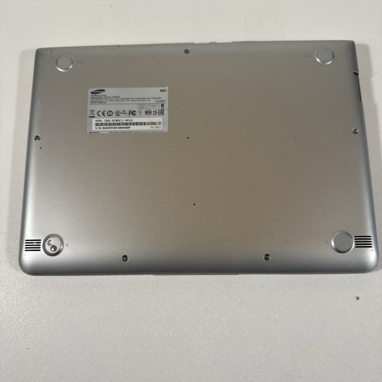 Samsung Laptop Chromebook XE303C12-A01US, Dual-Core 1.7GHz 2GB 16GB Tested