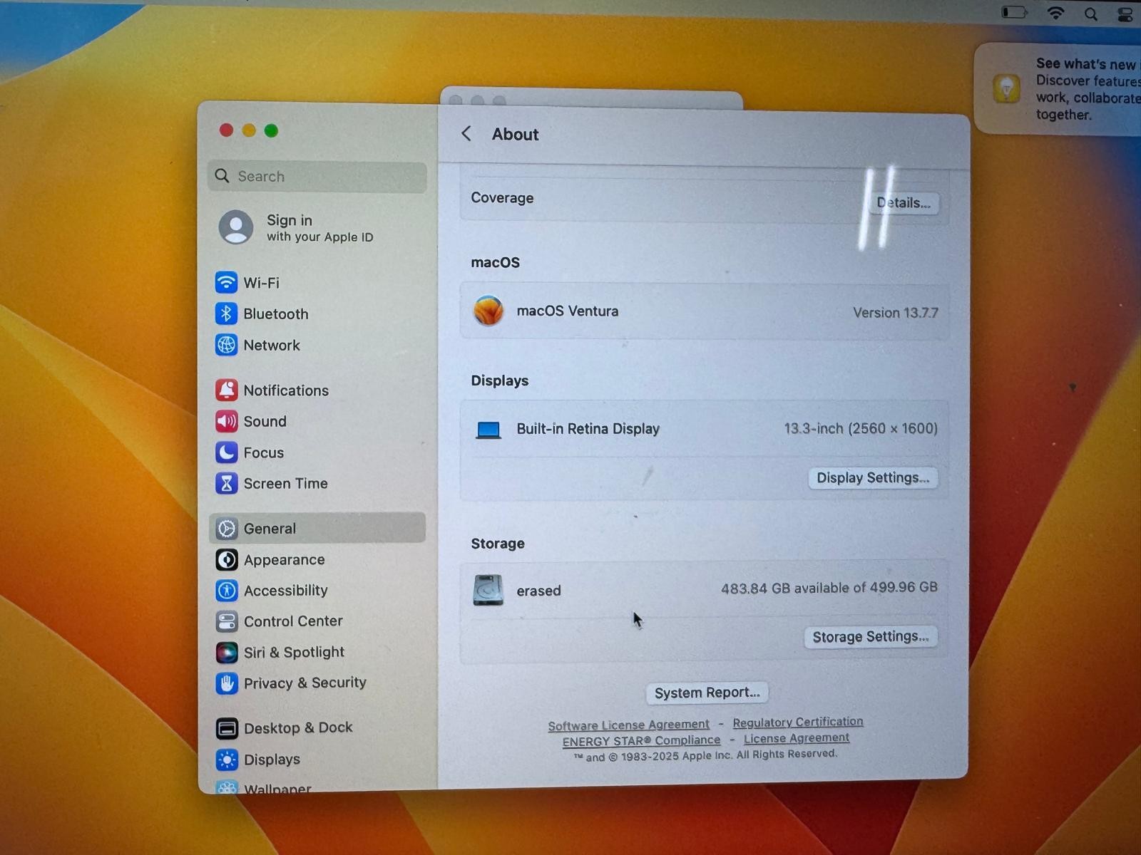 Apple MacBook Pro 2017 13″ Intel Core i5 16GB RAM 500 GB SSD *Read*