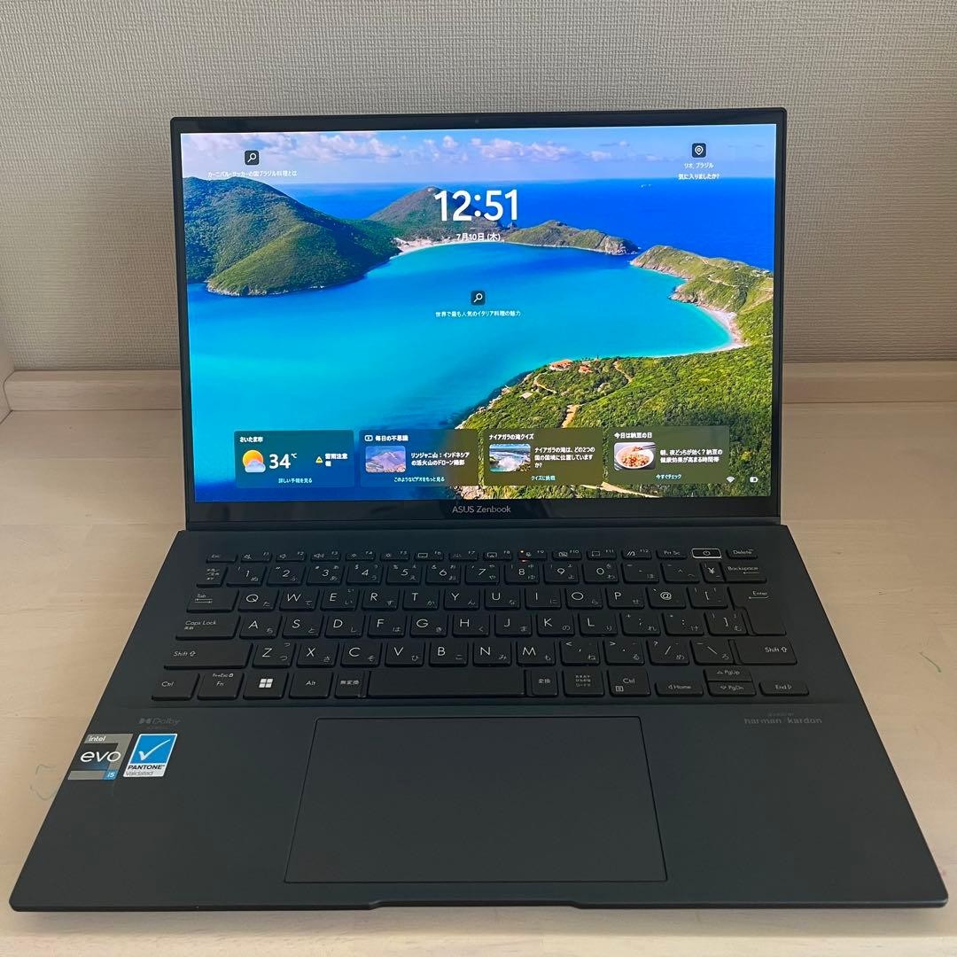 ASUS Zenbook 14 OLED UX3402ZA 14-inch Laptop i5-1240P 16GB 512GB SSD Blue