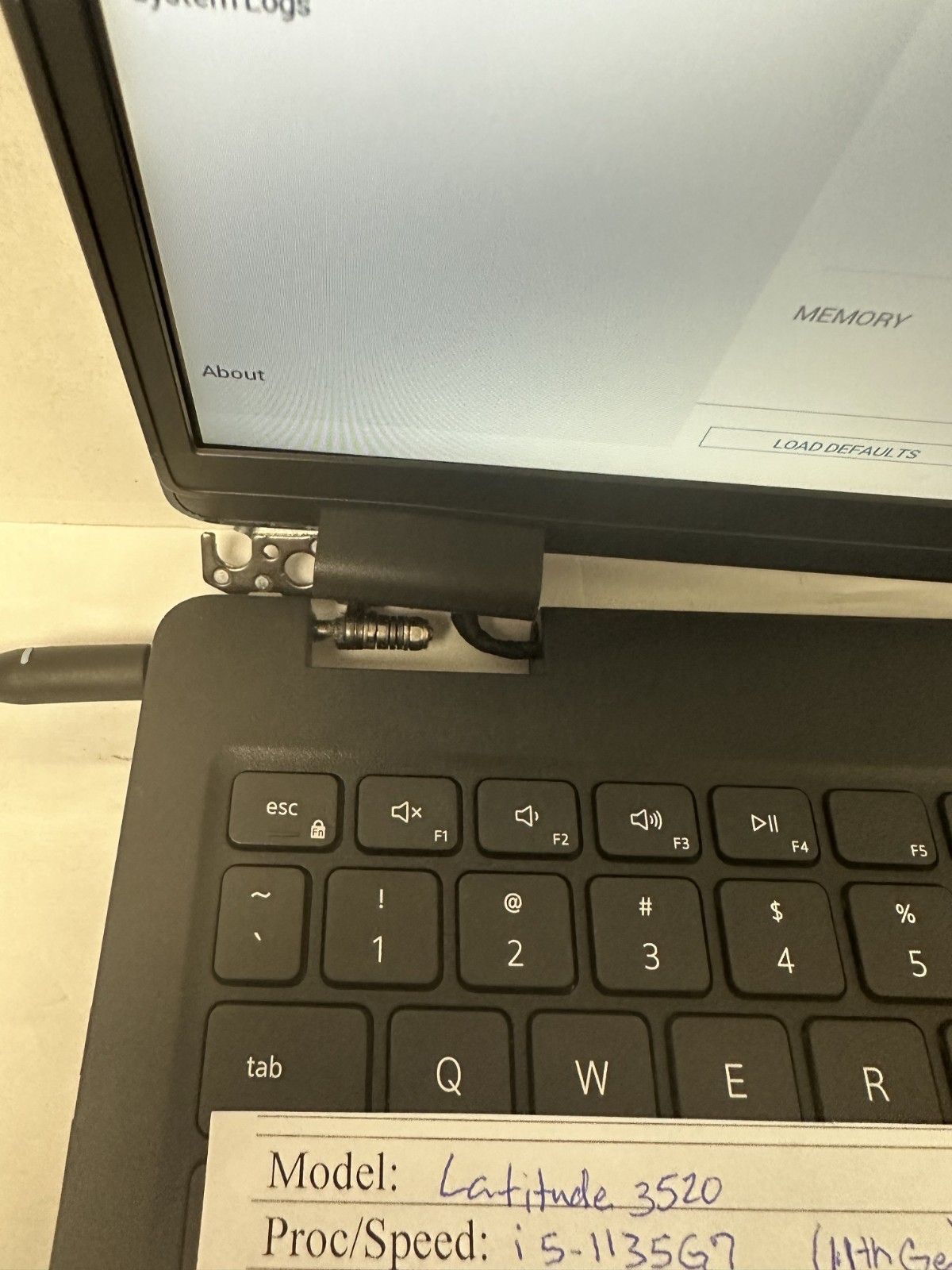 Dell Latitude 3520 i5-11th Gen/8GB RAM 256 NVME (No OS or Charger) Read Desc.