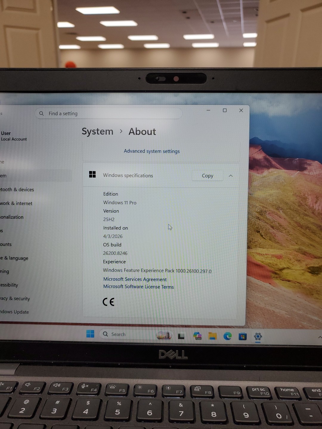 Dell Latitude 5400 Intel Core i5-8365U 16GB RAM 256GB SSD 042826-3