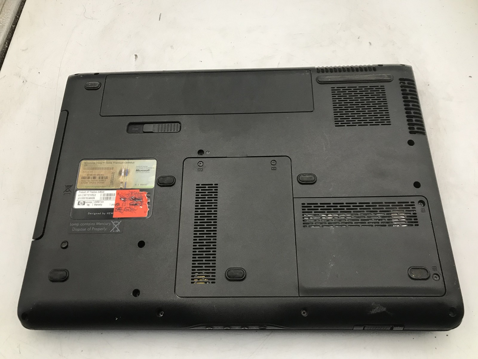 HP PAVILION DV6500 – BOOTS TO BIOS – AMD TURION 64 X2 – 4GB RAM – READ DESC – BB
