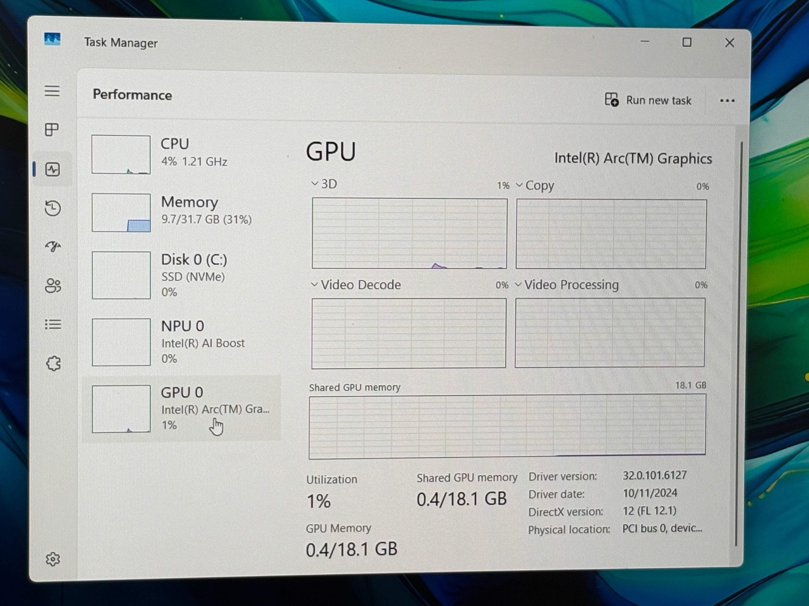 Acer Swift Go 16 N24H2 Intel Core Ultra 9 185H 32GB RAM 1TB SSD Gray