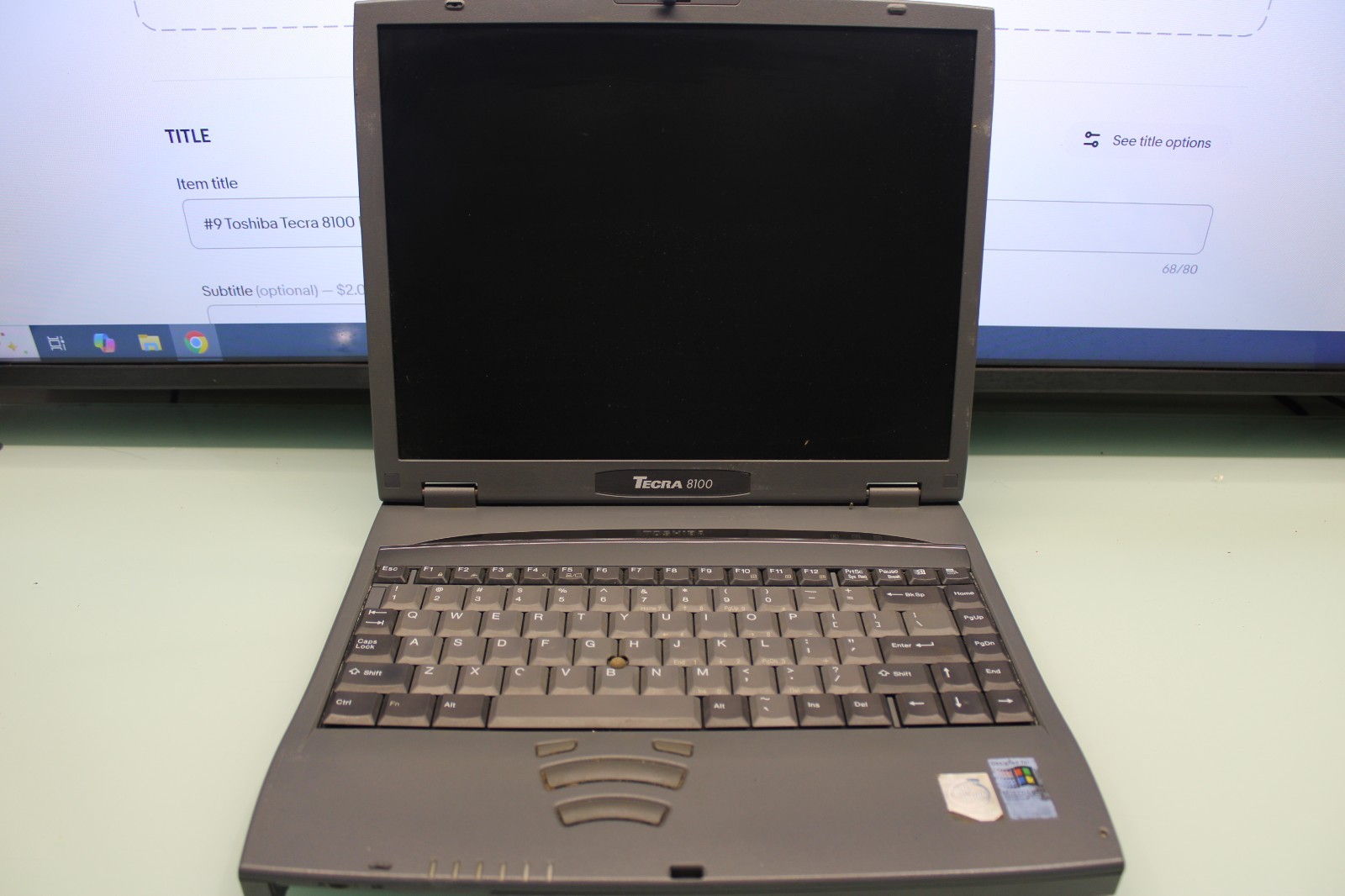 #9 Toshiba Tecra 8100 Pentium 3 1GHz FOR PARTS NO BOOT NO RAM NO HDD