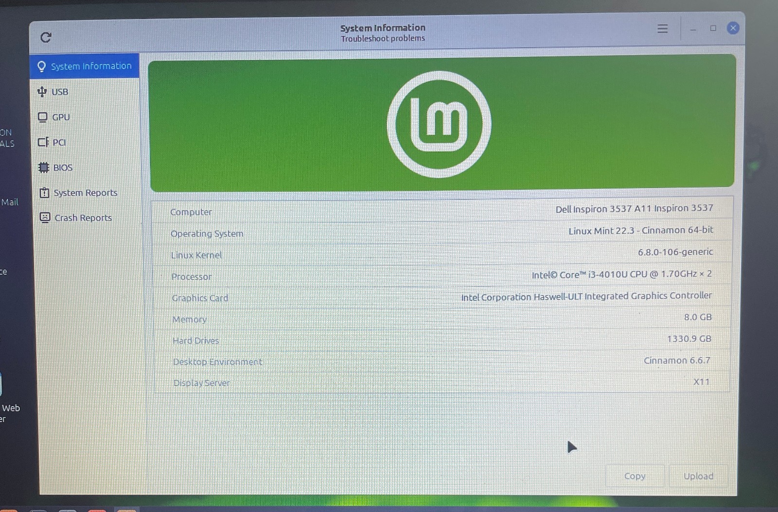 DELL INSPIRON 15-3537 Laptop 15″ i3 256gb+1tb Linux Mint 22.3-extras-6