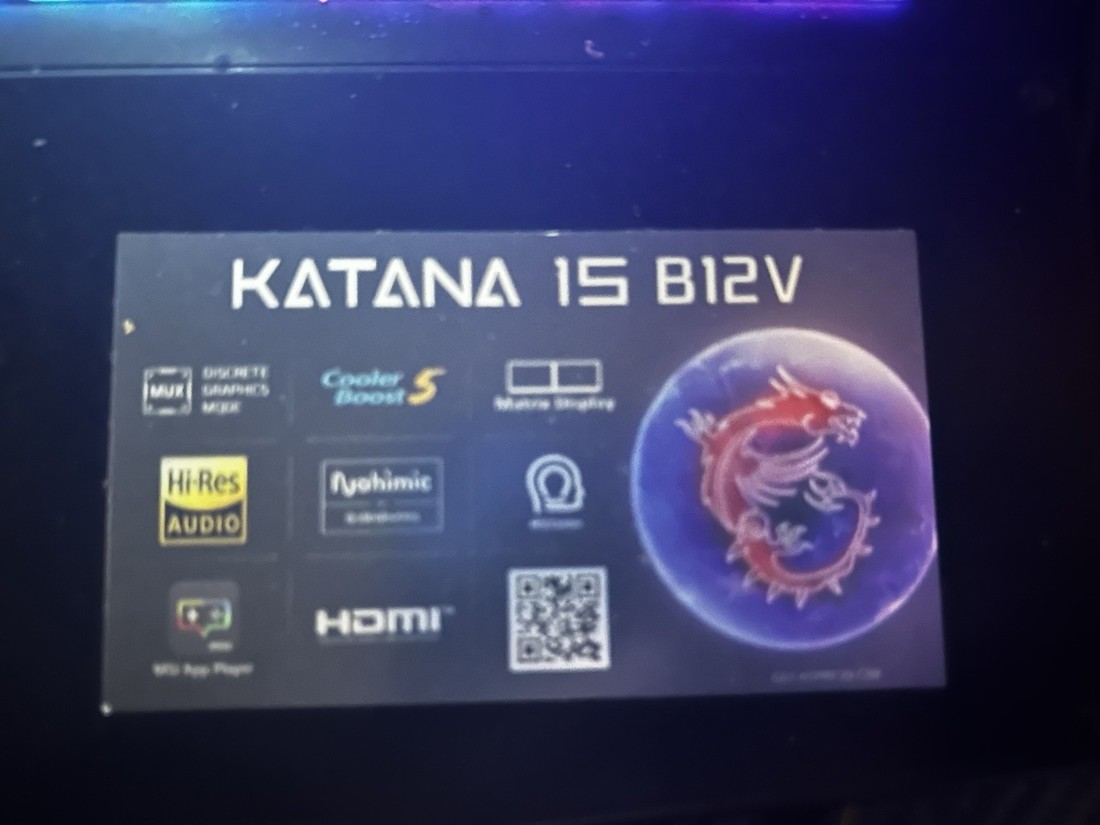Msi Katana 15 B12v Gaming Laptop