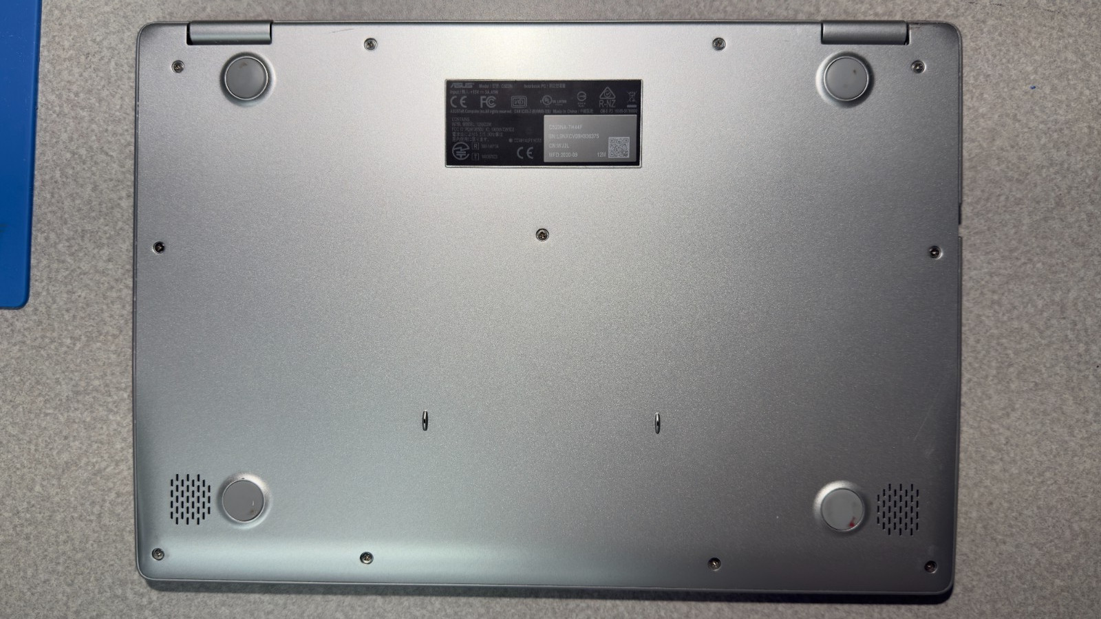 ASUS Chromebook C523N Silver Really Good Condition USB C Charger NOT included
