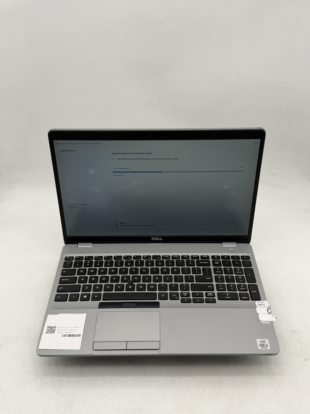 Dell Latitude (5510) 15.6″ i5-10210U 8GB 256GB NO OS Read