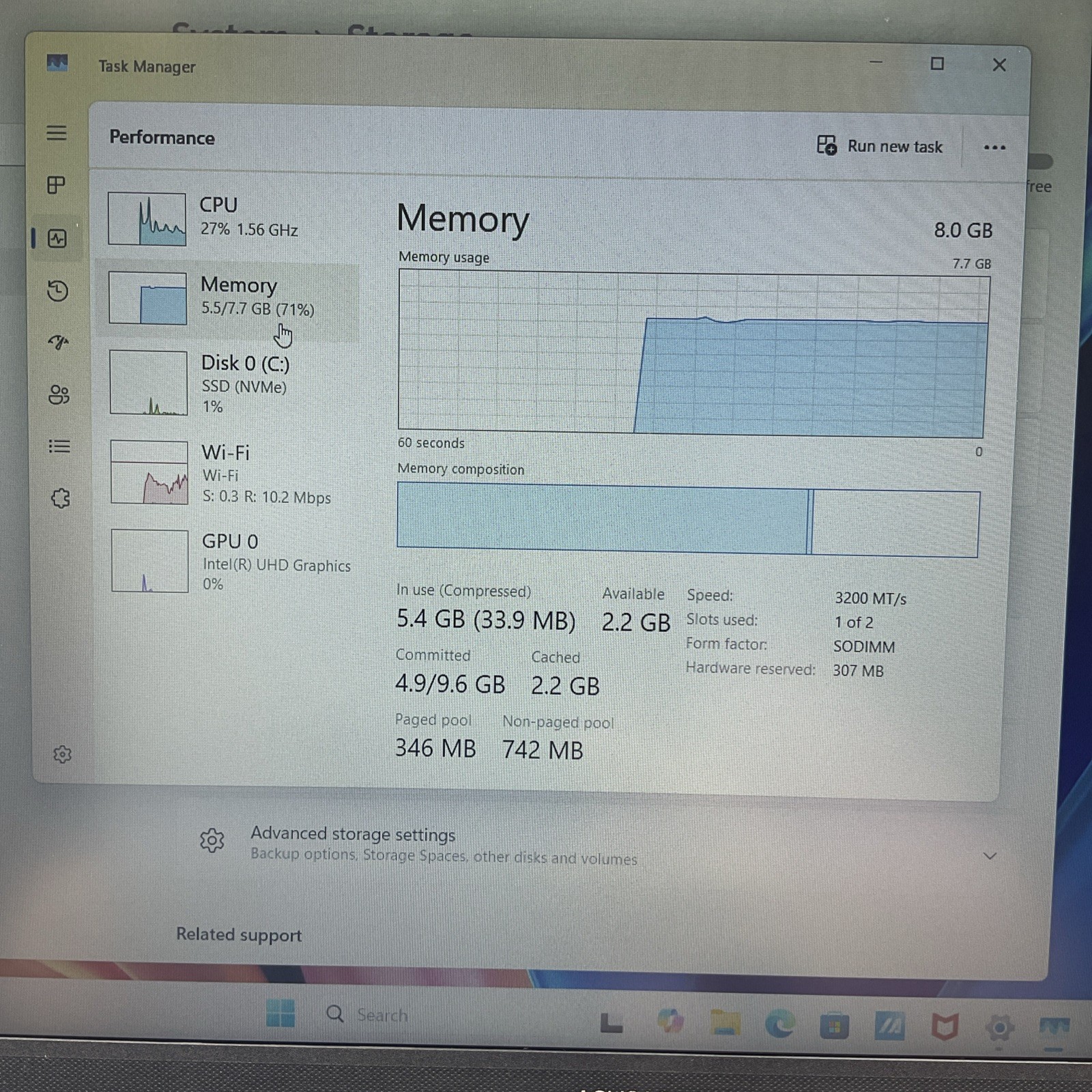 ASUS Vivobook F1502ZA-WS51 15.6″ i5-1235U 8GB RAM With Dell Backpack PO1520P