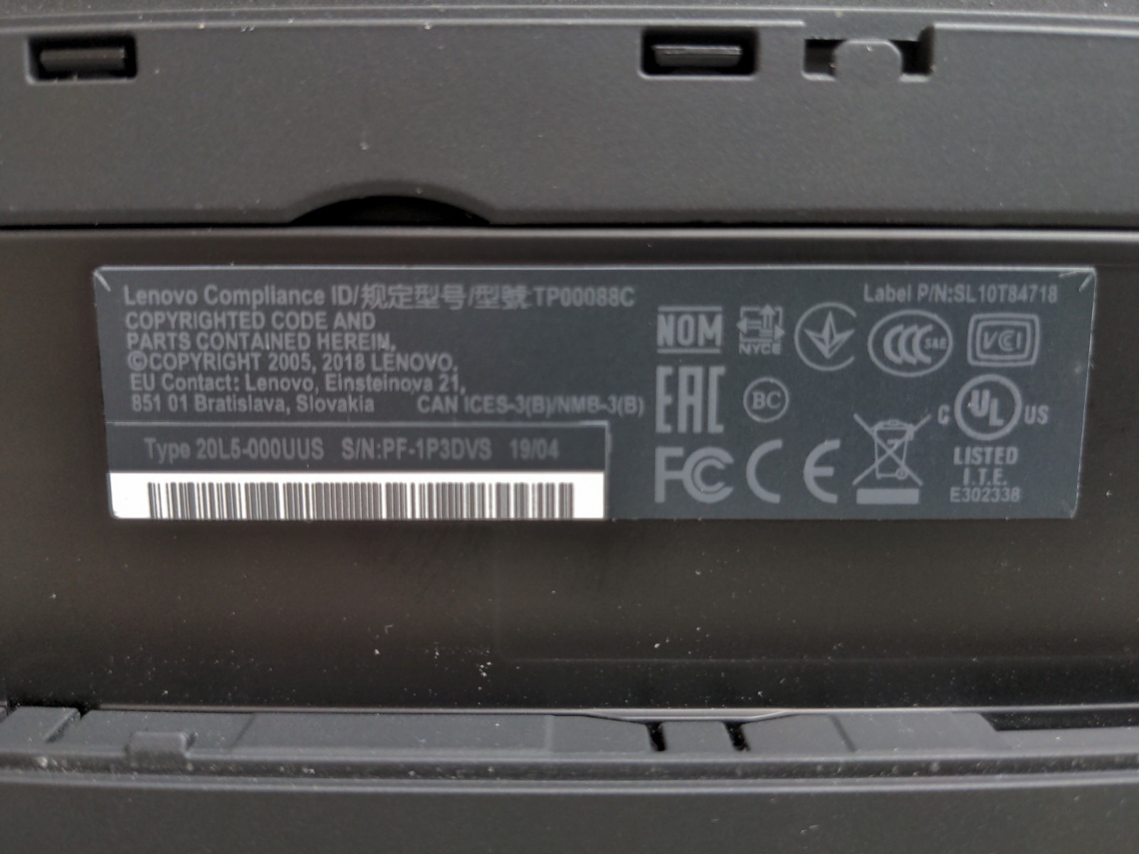 Lenovo Thinkpad T480 – i7-8550U, 12GB RAM, 256GB SSD, 1080p [Read]