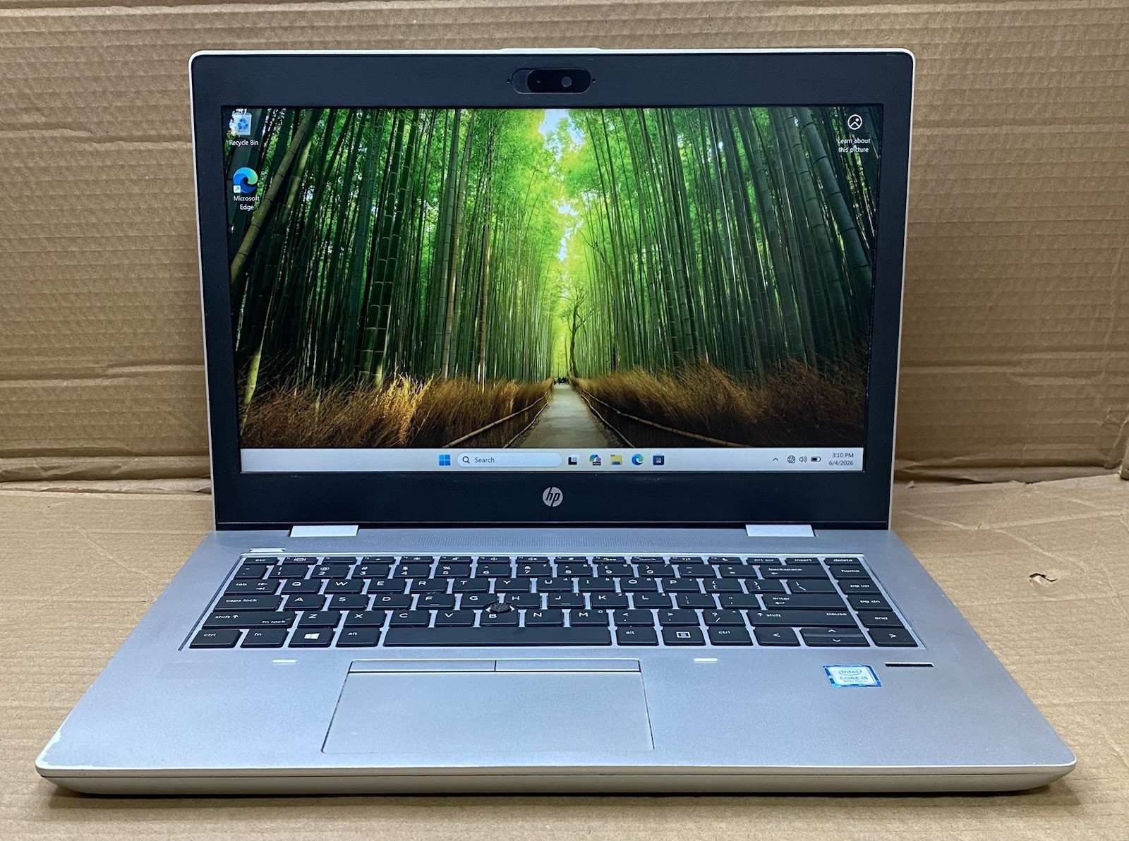 HP ProBook 640 G4 Core i5-8250U @ 1.60GHz 8GB RAM 256GB SSD Windows 11 Pro.