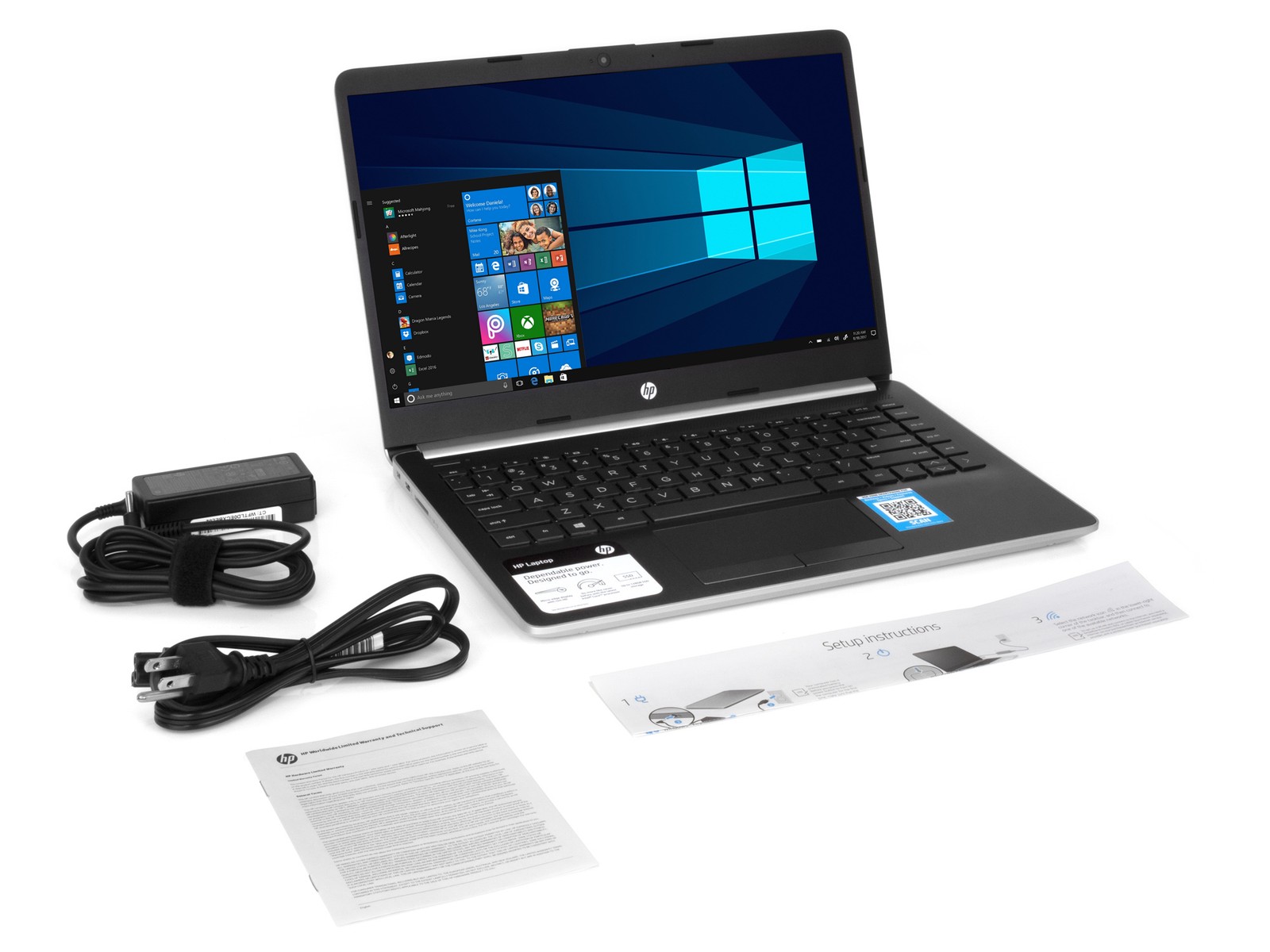 HP 14, 14″ HD, A9-9425, 16GB RAM, 2TB SSD, Windows 10 Pro
