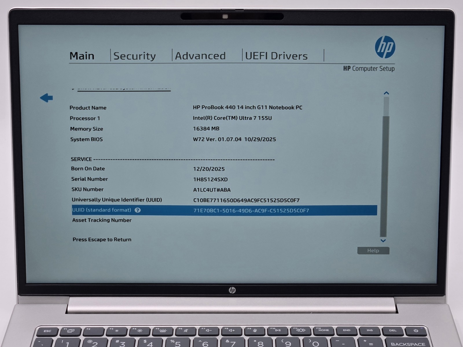 HP ProBook 440 G11 14″ FHD+ Touch ULTRA 7 155U 512GB SSD 16GB W11P Warranty