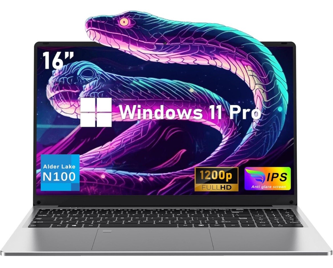 16 inch Niakun gaming laptop 16gb RAM, 512gb SSD, N100 Processor