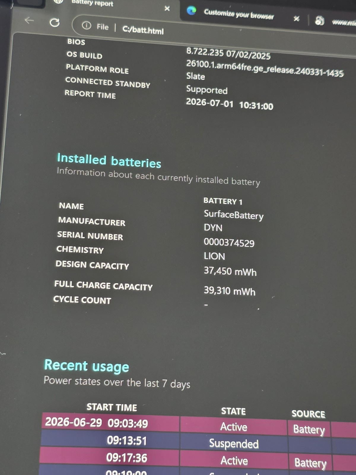 Microsoft Surface Pro 12” 2025 Snapdragon X Plus 16GB RAM 512GB SSD Violet Touch