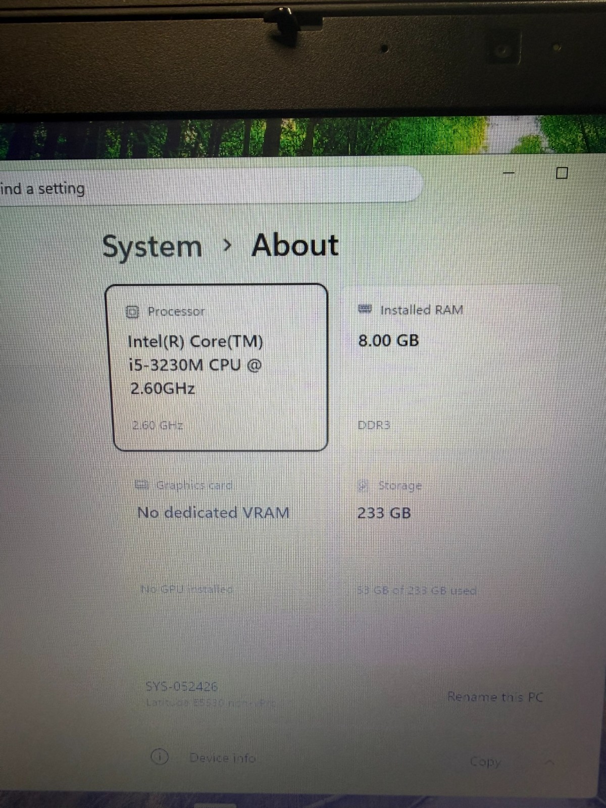 Dell Latitude E5530 Win11 Pro, Office 2010, i5-3230M 8GB RAM 233GB SSD w/Charger